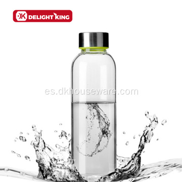 Botellas de agua de vidrio de 12 piezas con funda de neopreno